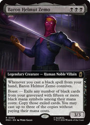Baron Helmut Zemo (Extended Art) · 405 · Marvel Super Heroes · Foil