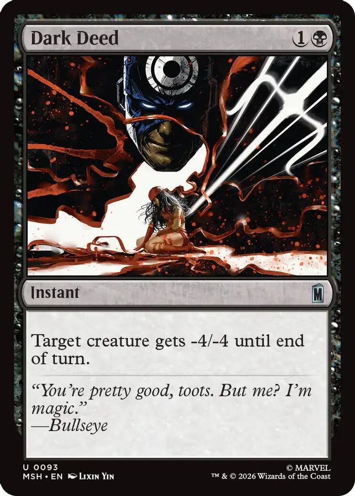 Dark Deed · 93 · Marvel Super Heroes · Foil
