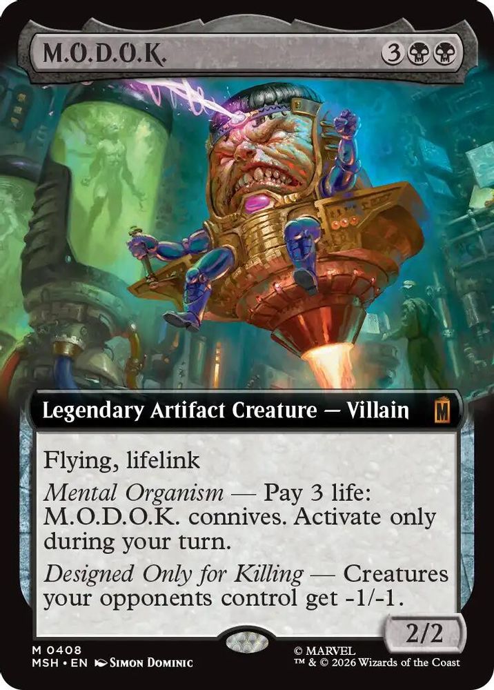 M.O.D.O.K. (Extended Art) · 408 · Marvel Super Heroes · Foil