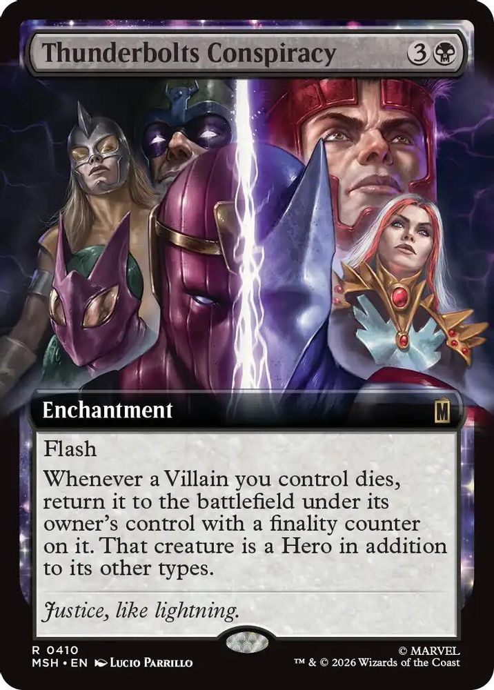 Thunderbolts Conspiracy (Extended Art) · 410 · Marvel Super Heroes · Foil