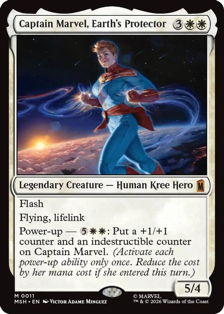 Captain Marvel, Earth's Protector · 11 · Marvel Super Heroes · Non-foil