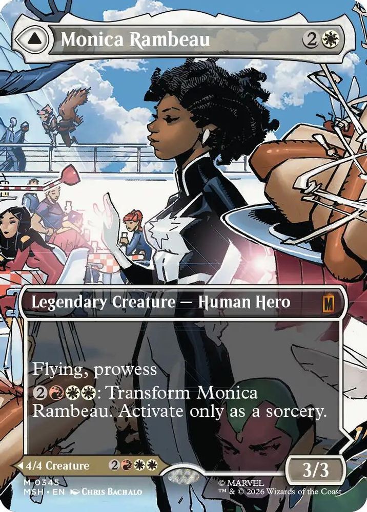 Monica Rambeau (Borderless) (0345) · 345 · Marvel Super Heroes · Foil