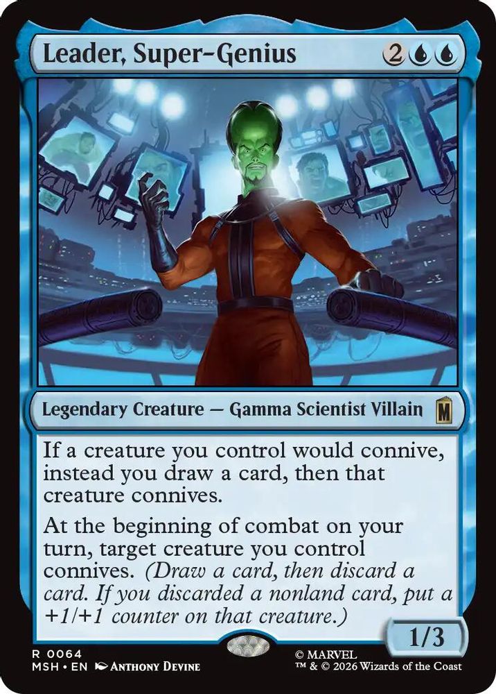 Leader, Super-Genius · 64 · Marvel Super Heroes · Non-foil
