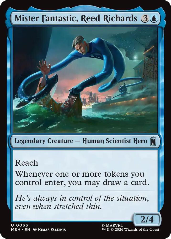 Mister Fantastic, Reed Richards · 66 · Marvel Super Heroes · Non-foil