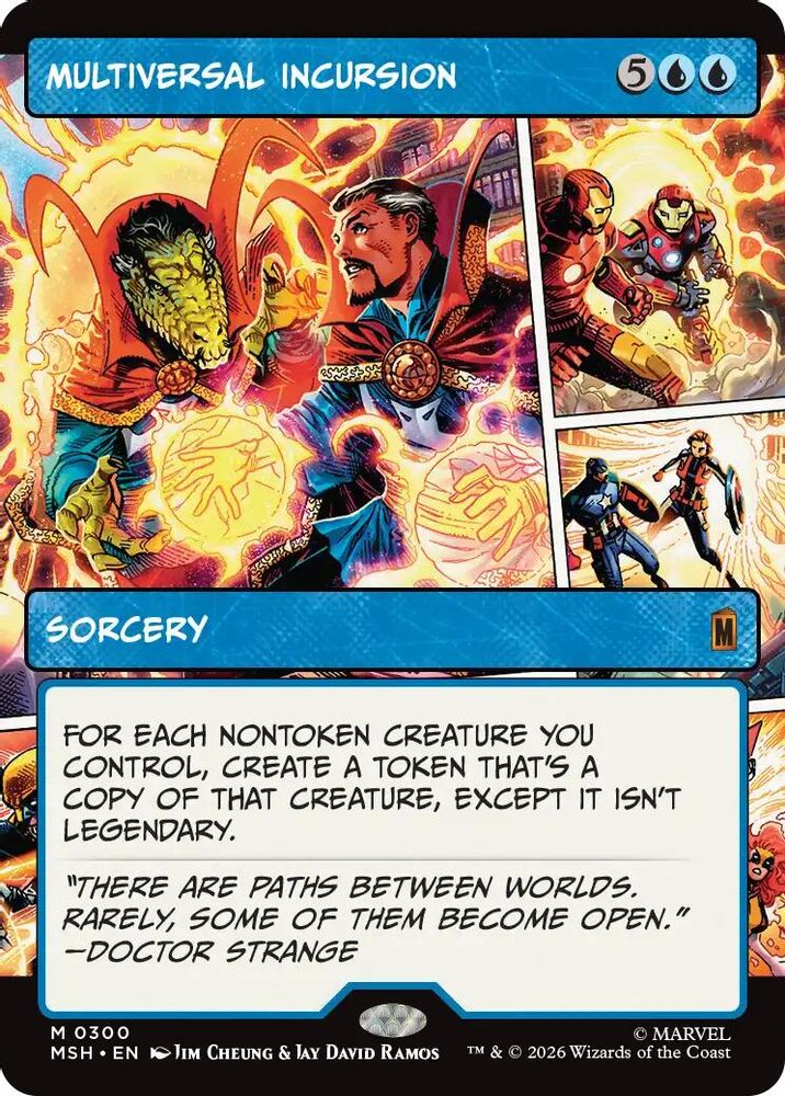 Multiversal Incursion (Borderless) · 300 · Marvel Super Heroes · Non-foil