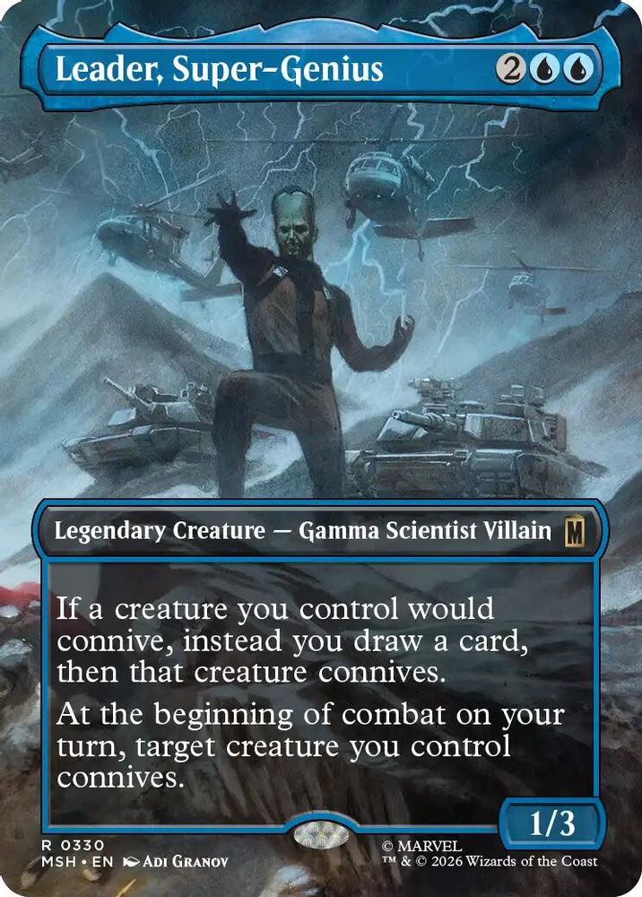 Leader, Super-Genius (Borderless) · 330 · Marvel Super Heroes · Foil