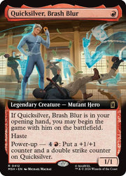 Quicksilver, Brash Blur (Extended Art) · 412 · Marvel Super Heroes · Foil