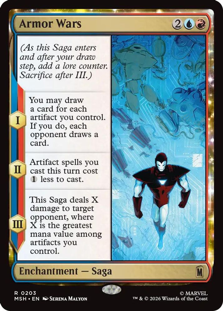 Armor Wars · 203 · Marvel Super Heroes · Foil