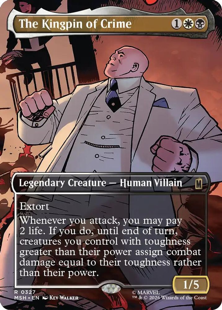 The Kingpin of Crime (Borderless) (0327) · 327 · Marvel Super Heroes · Non-foil