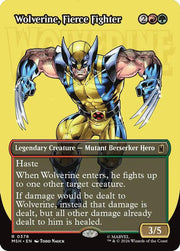 Wolverine, Fierce Fighter (Borderless) · 378 · Marvel Super Heroes · Foil