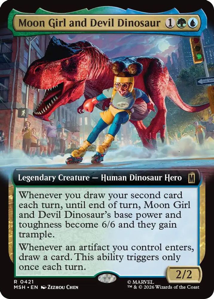 Moon Girl and Devil Dinosaur (Extended Art) · 421 · Marvel Super Heroes · Foil