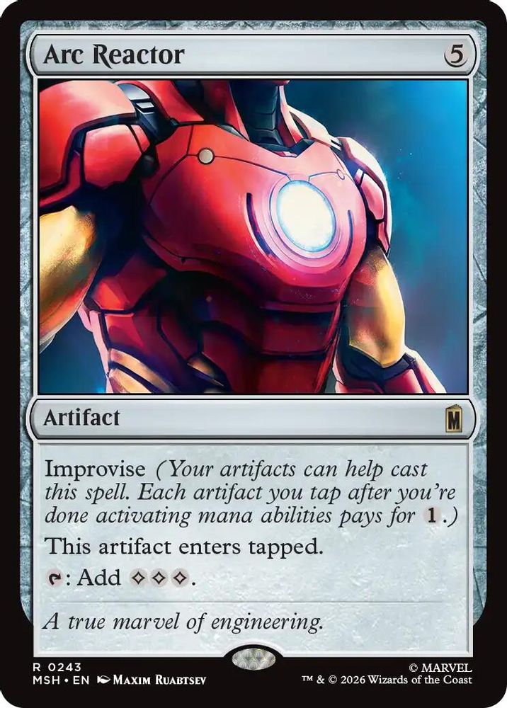Arc Reactor · 243 · Marvel Super Heroes · Foil