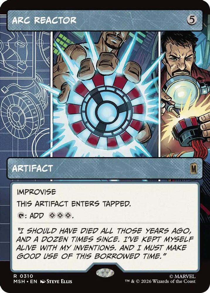 Arc Reactor (Borderless) · 310 · Marvel Super Heroes · Non-foil