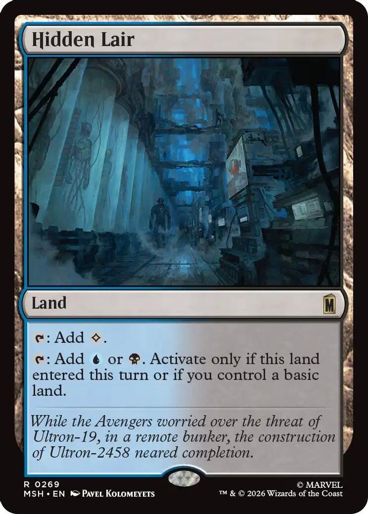 Hidden Lair · 269 · Marvel Super Heroes · Non-foil