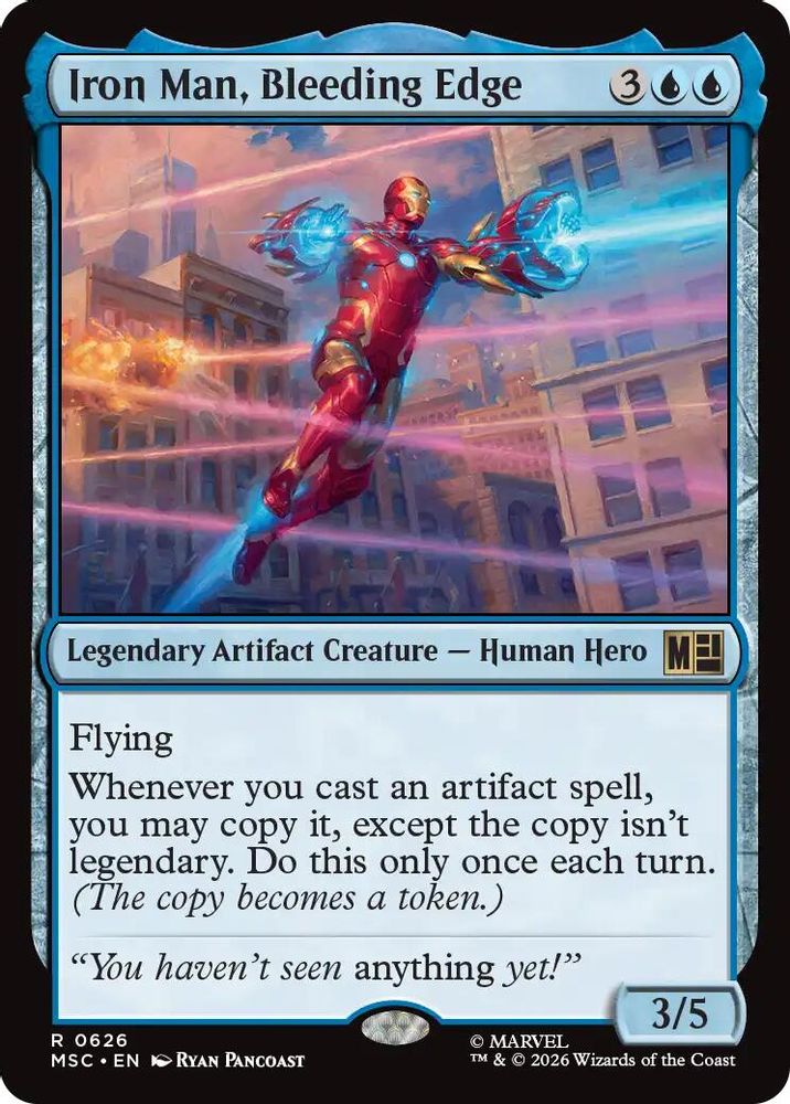 Iron Man, Bleeding Edge · 626 · Commander: Marvel Super Heroes · Non-foil
