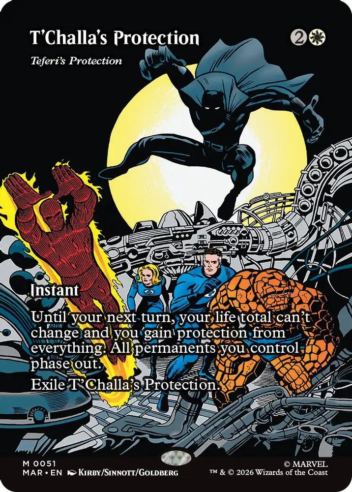 T'Challa's Protection - Teferi's Protection (Borderless) · 51 · MAR · Non-foil