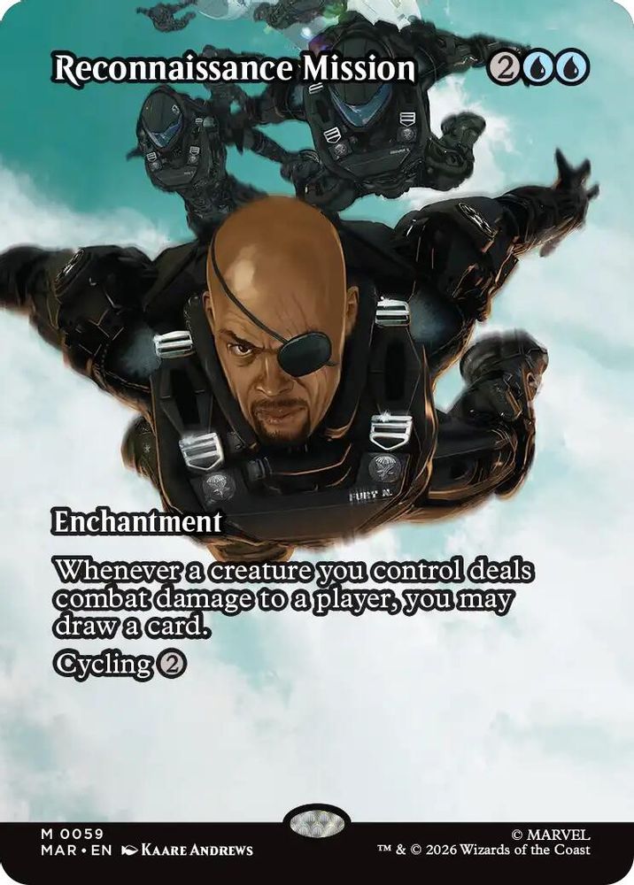 Reconnaissance Mission (Borderless) · 59 · Marvel Universe Eternal-Legal · Non-foil
