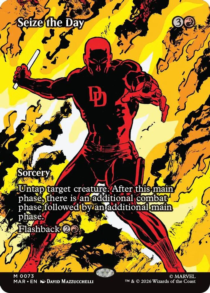 Seize the Day (Borderless) · 73 · Marvel Universe Eternal-Legal · Non-foil