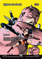 Fight to the Death (Borderless) · 90 · Marvel Universe Eternal-Legal · Non-foil