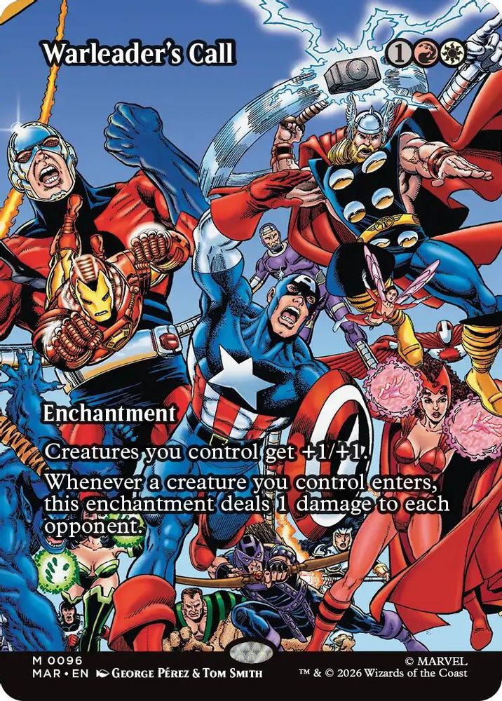 Warleader's Call (Borderless) · 96 · Marvel Universe Eternal-Legal · Foil