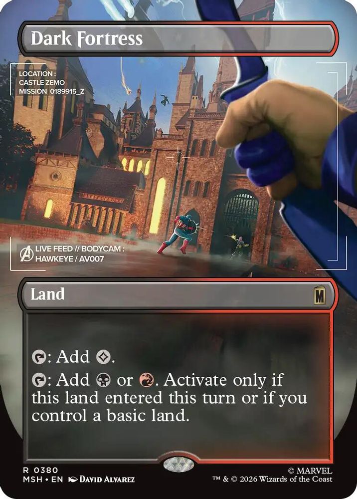 Dark Fortress (Borderless) · 380 · Marvel Super Heroes · Foil