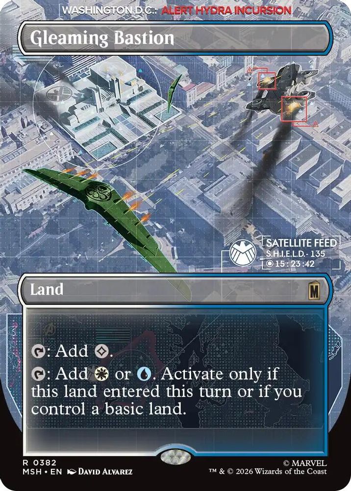 Gleaming Bastion (Borderless) · 382 · Marvel Super Heroes · Non-foil