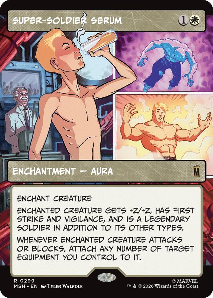 Super-Soldier Serum (Borderless) · 299 · Marvel Super Heroes · Foil