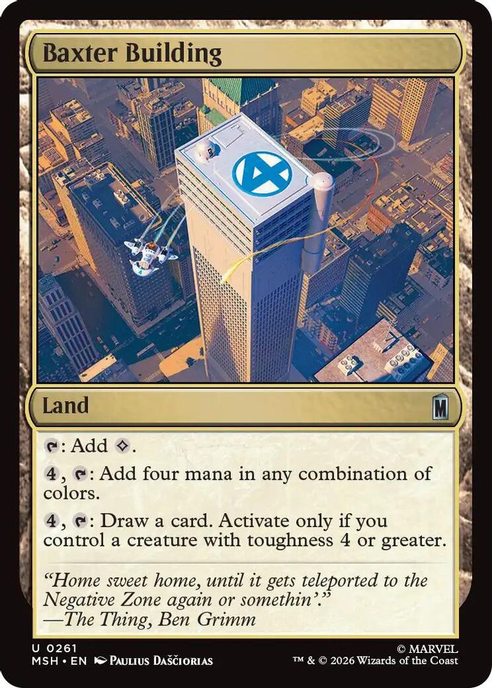 Baxter Building · 261 · Marvel Super Heroes · Non-foil