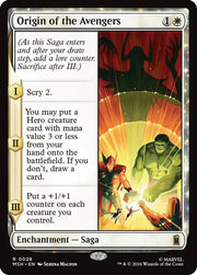 Origin of the Avengers · 28 · Marvel Super Heroes · Non-foil