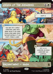 Origin of the Avengers (Borderless) · 298 · Marvel Super Heroes · Foil