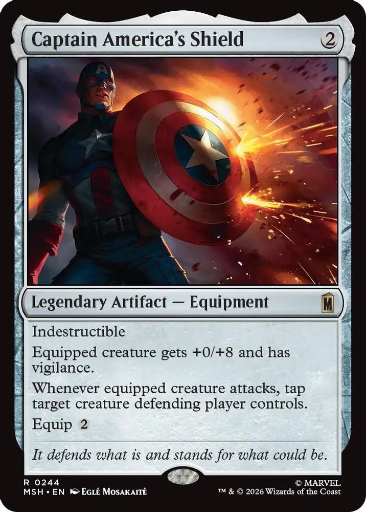 Captain America's Shield · 244 · Marvel Super Heroes · Non-foil