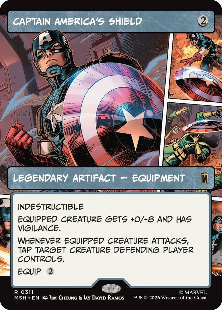Captain America's Shield (Borderless) (0311) · 311 · Marvel Super Heroes · Foil