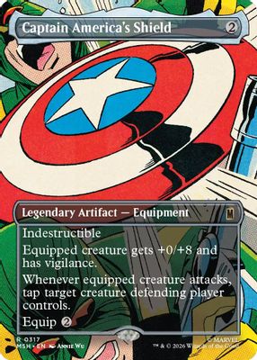 Captain America's Shield (Borderless) (0317) · 317 · MSH · Foil