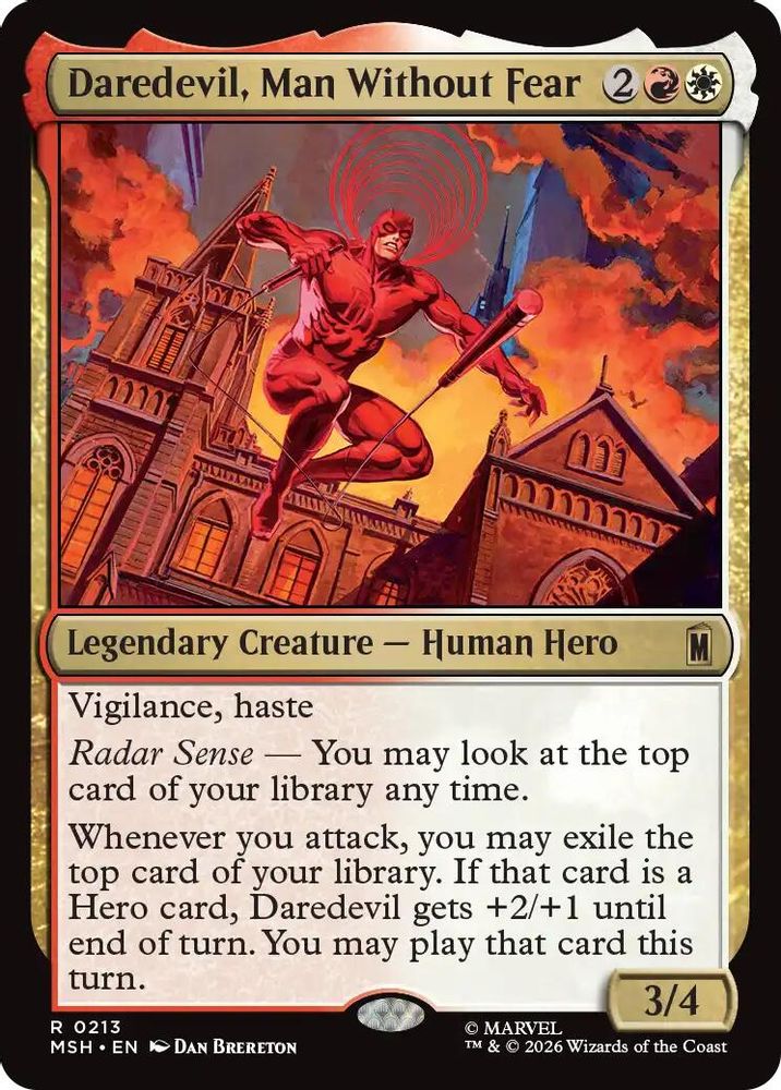 Daredevil, Man Without Fear · 213 · Marvel Super Heroes · Non-foil