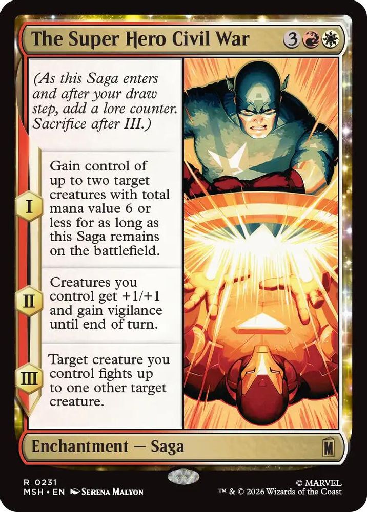 The Super Hero Civil War · 231 · Marvel Super Heroes · Foil