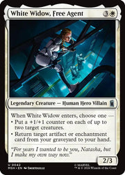White Widow, Free Agent · 42 · Marvel Super Heroes · Foil