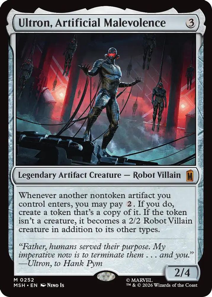 Ultron, Artificial Malevolence · 252 · Marvel Super Heroes · Non-foil