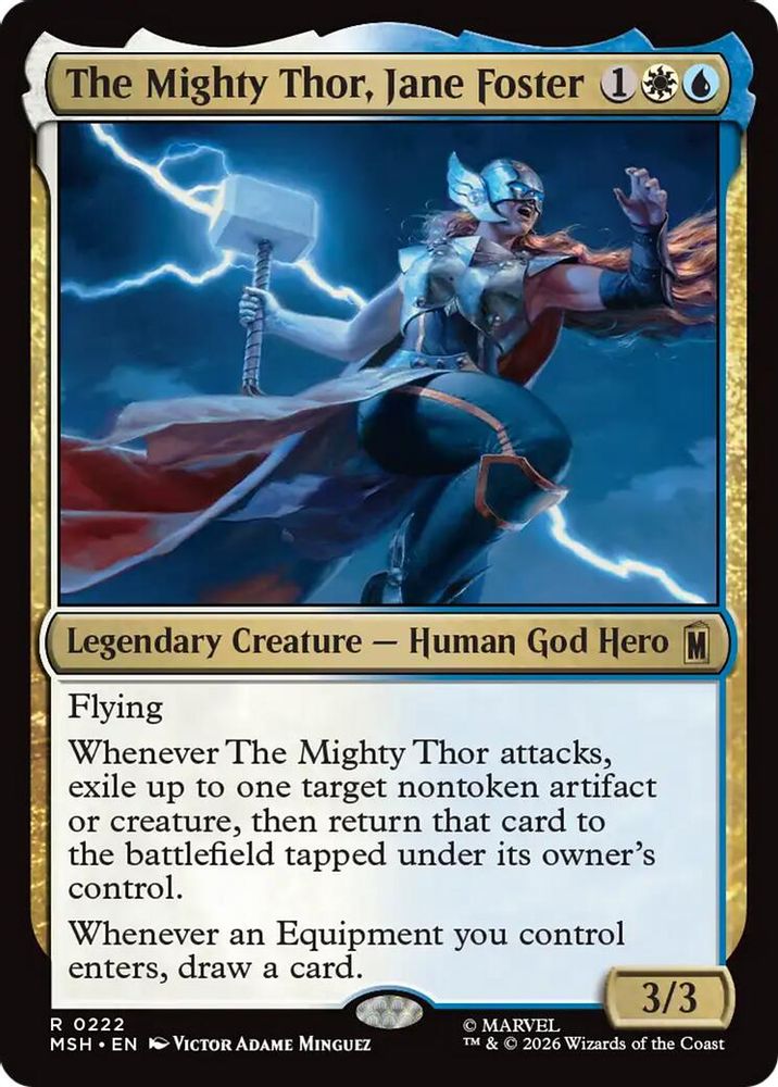The Mighty Thor, Jane Foster · 222 · Marvel Super Heroes · Non-foil