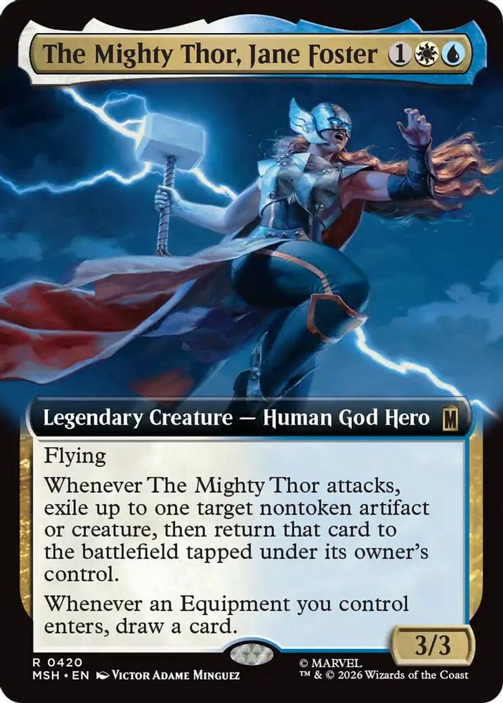 The Mighty Thor, Jane Foster (Extended Art) · 420 · Marvel Super Heroes · Foil