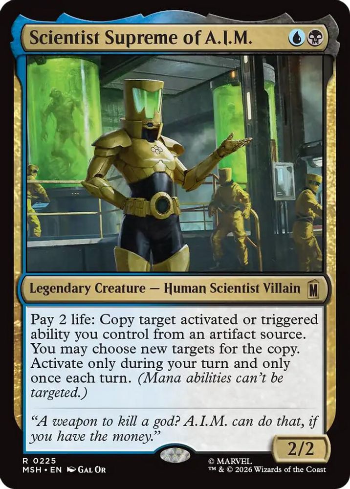 Scientist Supreme of A.I.M. · 225 · Marvel Super Heroes · Non-foil