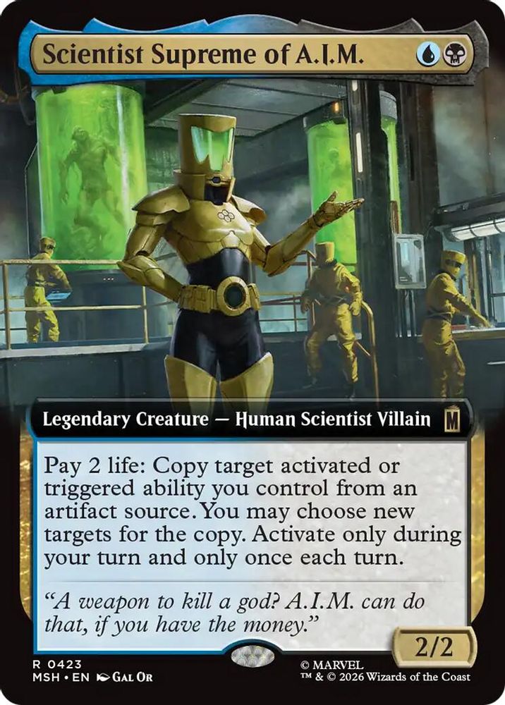 Scientist Supreme of A.I.M. (Extended Art) · 423 · Marvel Super Heroes · Foil
