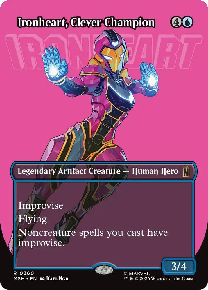 Ironheart, Clever Champion (Borderless) · 360 · Marvel Super Heroes · Foil