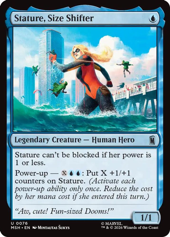 Stature, Size Shifter · 76 · Marvel Super Heroes · Non-foil