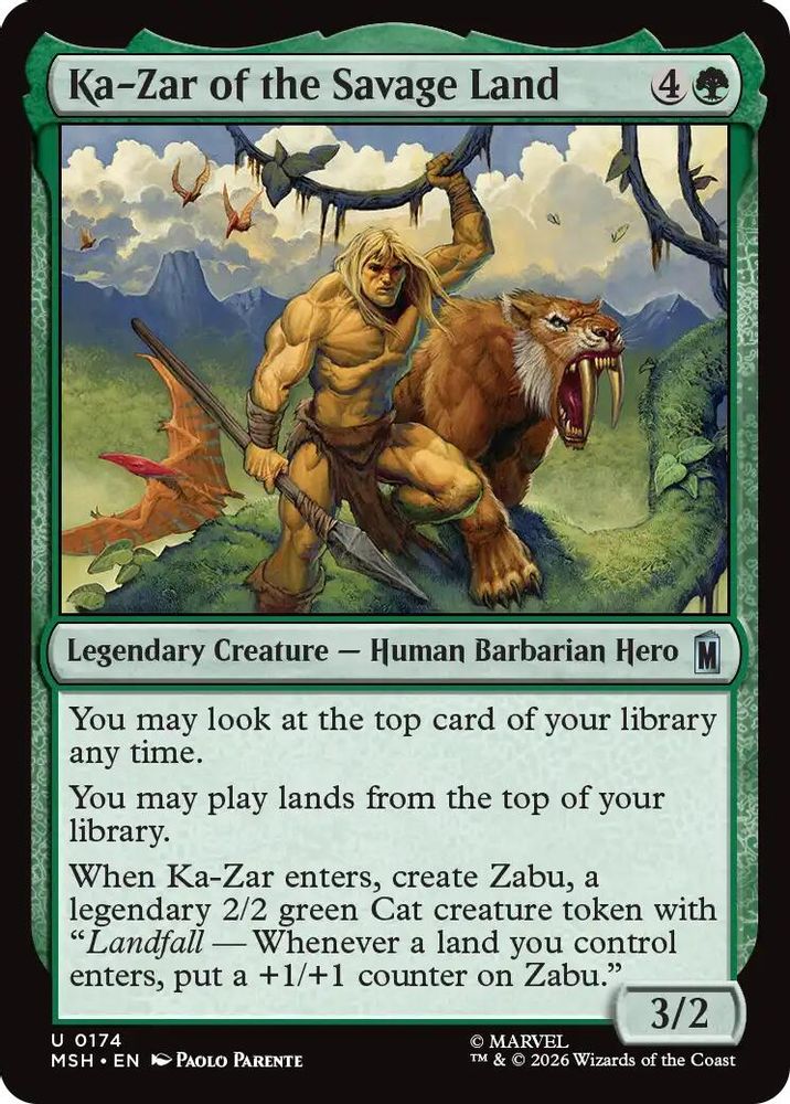 Ka-Zar of the Savage Land · 174 · Marvel Super Heroes · Non-foil