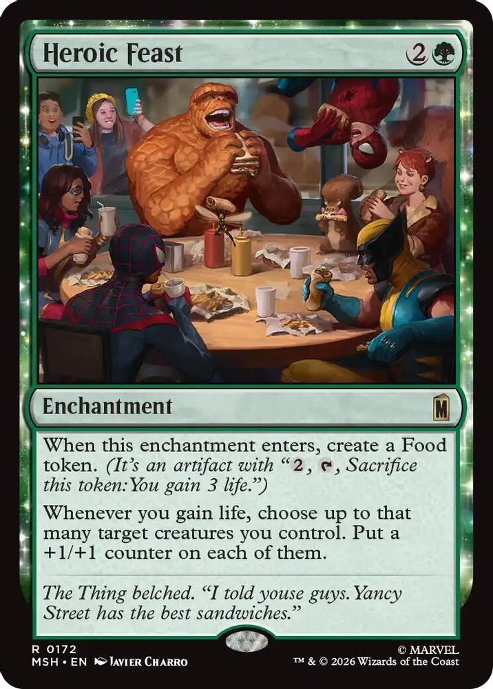 Heroic Feast · 172 · Marvel Super Heroes · Foil