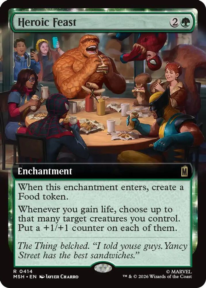 Heroic Feast (Extended Art) · 414 · Marvel Super Heroes · Foil