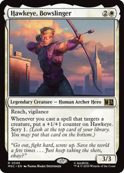 Hawkeye, Bowslinger · 596 · Commander: Marvel Super Heroes · Foil