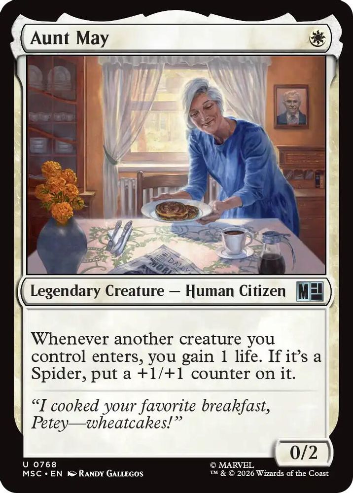 Aunt May · 768 · Commander: Marvel Super Heroes · Foil
