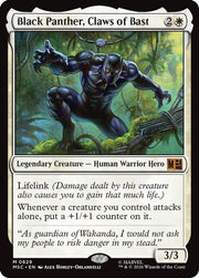 Black Panther, Claws of Bast · 829 · Commander: Marvel Super Heroes · Foil