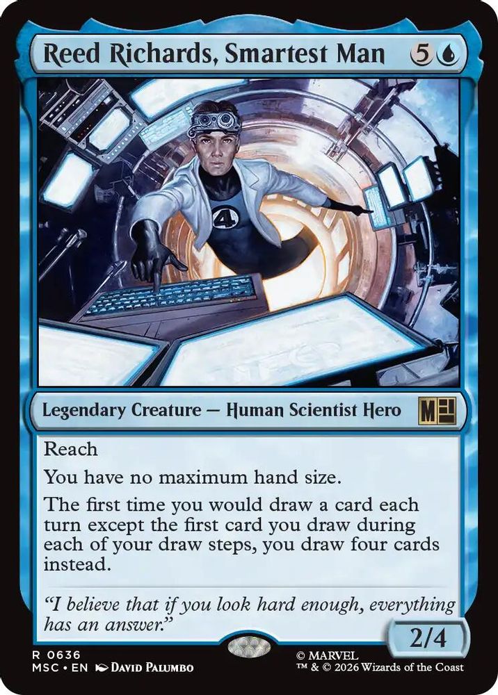 Reed Richards, Smartest Man · 636 · Commander: Marvel Super Heroes · Foil